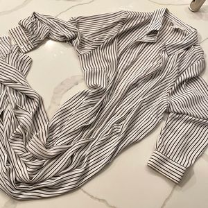 FOREVER 21 chiffon self tie duster kimono